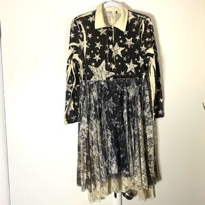 Origami Star Lace Duster